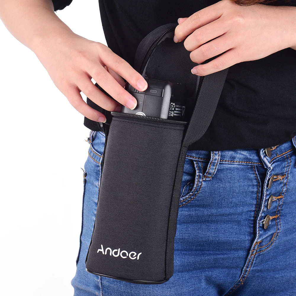 Камера andoer сумка Вспышка Speedlite Сумка Для Хранения Чехол ударопрочный с плечевым