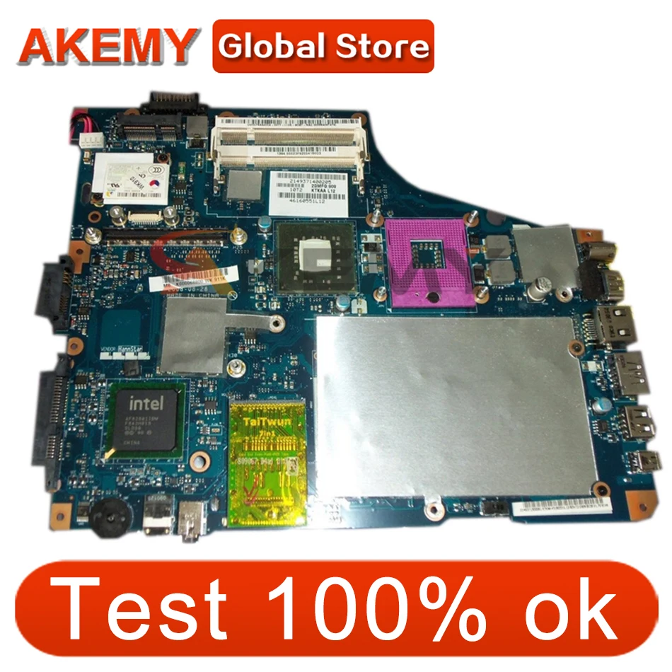 

Материнская плата AKEMY KTKAA LA-4571P K000071720 для ноутбука toshiba satellite A350 Intel ddr2 с графическим слотом