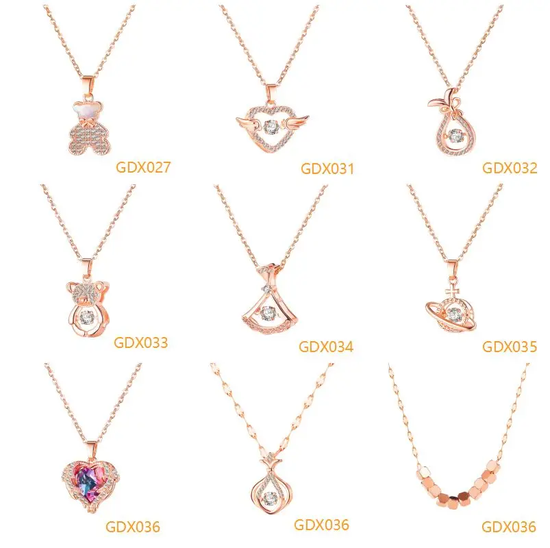 

2021 Karma Accessories Japanese and Korean style Jewelry Rose Gold color Personality elegant Necklace women Necklace