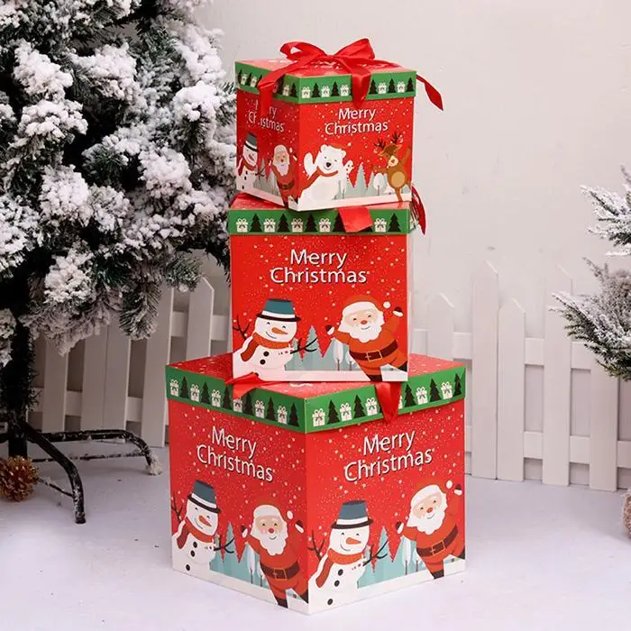 Рождественский подарок упаковка милый мультфильм Санта как изображение