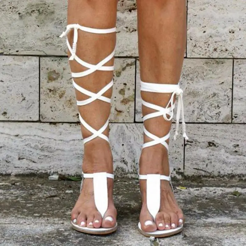 

2021 Shoes Women Flat Sandals with Rubber Beach Summer Ladies Cross Strap Sexy Sandalias Sexy Women's Shoes with Open Toes
