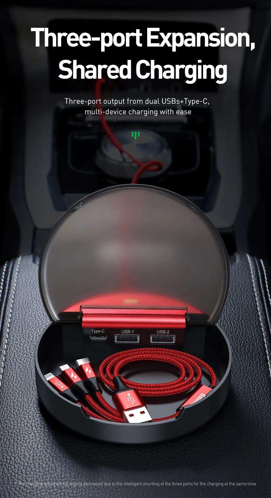 Baseus 3 в 1 USB кабель для iPhone 11 XR XS Max usb type C кабель для samsung Xiaomi Micro USB кабель с кабелем Органайзер чехол