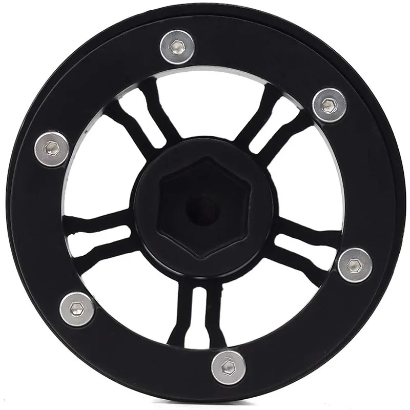 

171G/Pcs Heavy Metal Alloy 1.9 Beadlock 5-Spokes Wheel Rim Hub for 1/10 RC Crawler Axial SCX10 90046 AXI03007