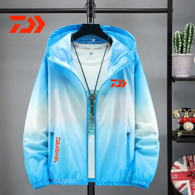 

Daiwa Hot Sun Protection Anti-UV Ultra-light Men Outdoor Skin Fishing Clothing Breathable Quick-Drying Fishing Jacket Summer
