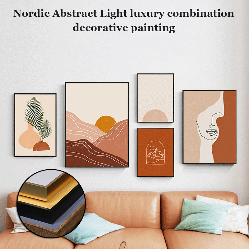 Абстрактная декоративная живопись настенное искусство простые картины
