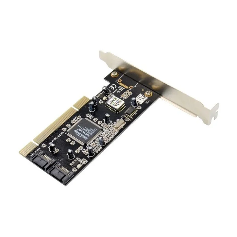 pci to sata raid card chip silicon sii3114 sata disk host controller adapter 4 channels expansion converter 1500mb free global shipping