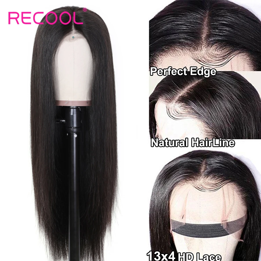 Recool, прямой парик на кружеве, 360, парик на кружеве, предварительно выщипанный с детскими волосами, бразильские прямые парики на кружеве