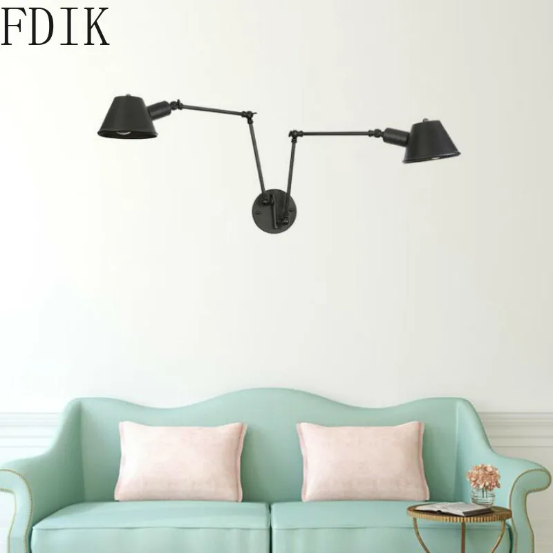 Светильник Настенный Железный в стиле ретро для бара кофейни | Лампы и освещение