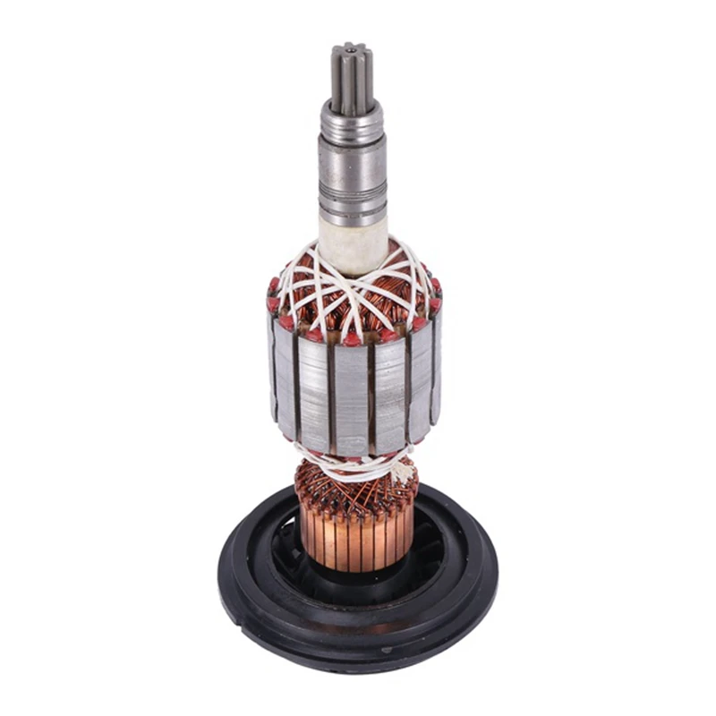 

AC220V Armature Rotor Anchor with Bearing & Carbon Brush for Demolition Hammer GSH11E GSH 11E GBH11DE GBH 11DE