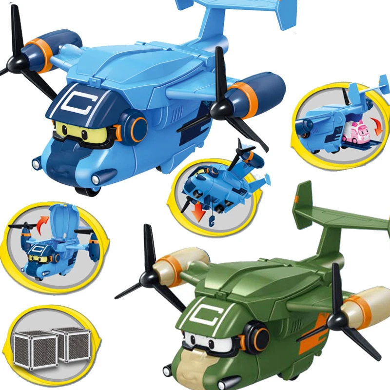 2 шт./4 шт./6 шт./компл. Robocar Poli Корея детские игрушки Acion фигурка Робот трансформер