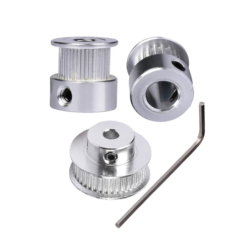 

3D Printer Parts GT2 Timing Pulley 16 20 36 40 Teeth Aluminum Bore 5MM 8MM Width 6MM Gear Fit 2GT Timing Synchronous Belt Wheel