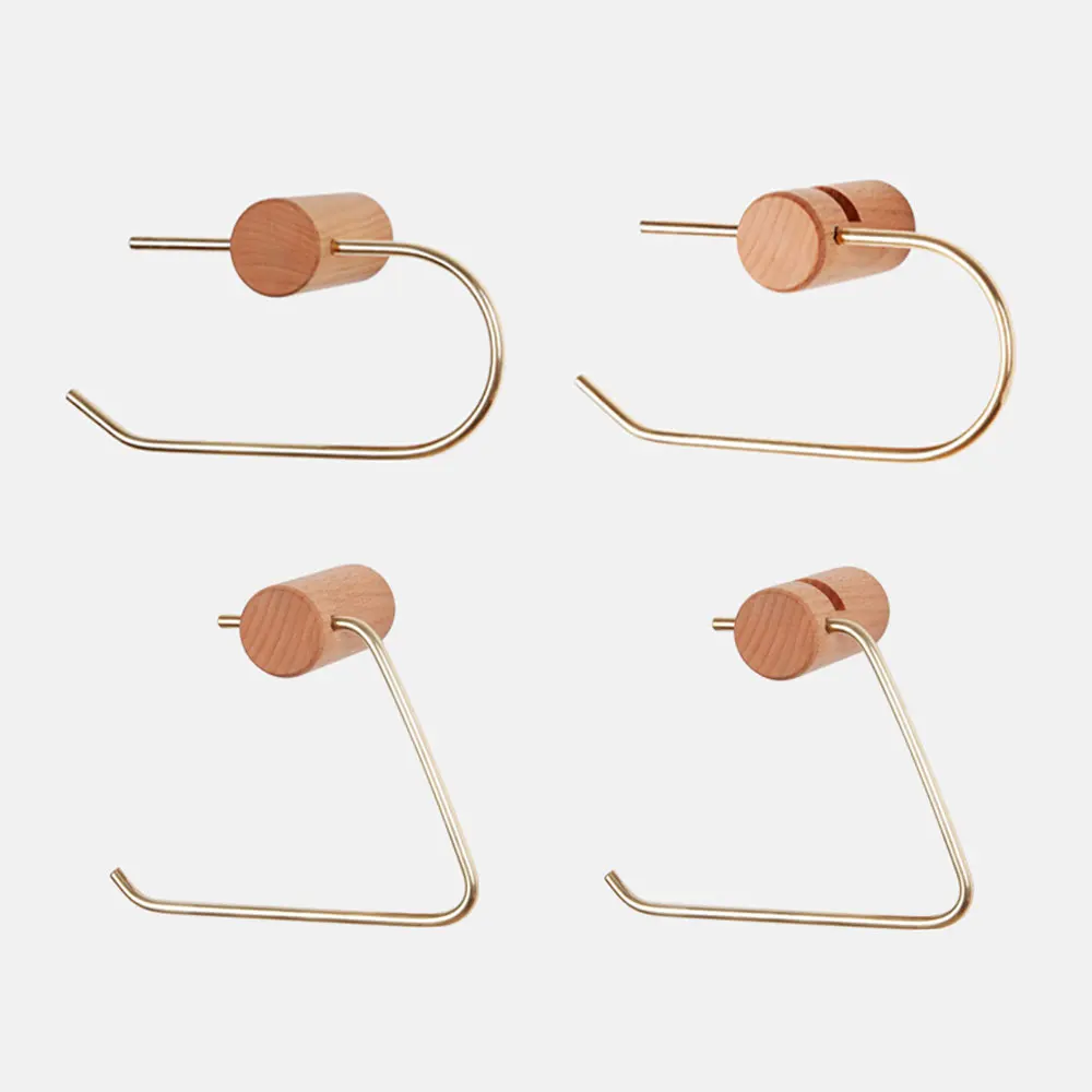 Креативный держатель для туалетной бумаги в скандинавском стиле из латуни