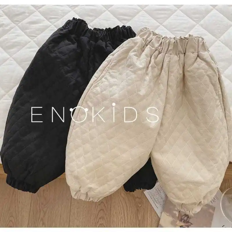 

Harem Pants Children Outfits Tracksuit Winter Cotton Trousers Kid Outwear Pants Boys Girls Casual Warm Loose Thicken Plaid Pants