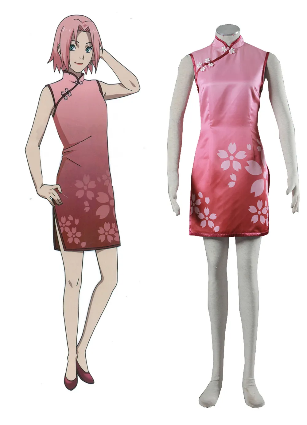 Костюм Чонсам в китайском стиле для косплея последнее Наруто|Костюмы аниме| |