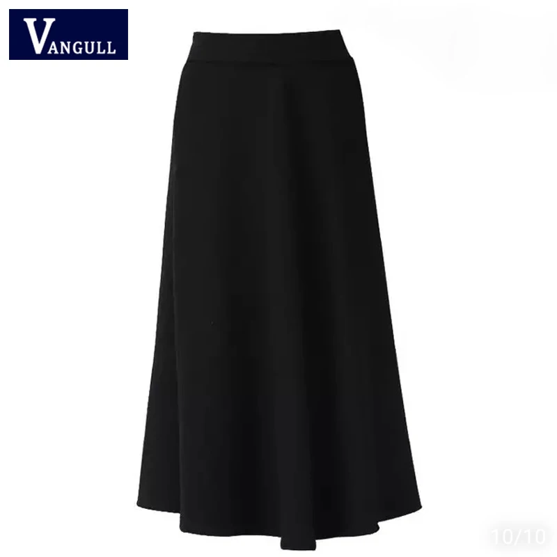 

Sllsky 2020 Winter New Women Plus velvet Thicken Skirts High Waist Solid Ball Gown Skirt Autumn Casual Elastic Plus size Skirt