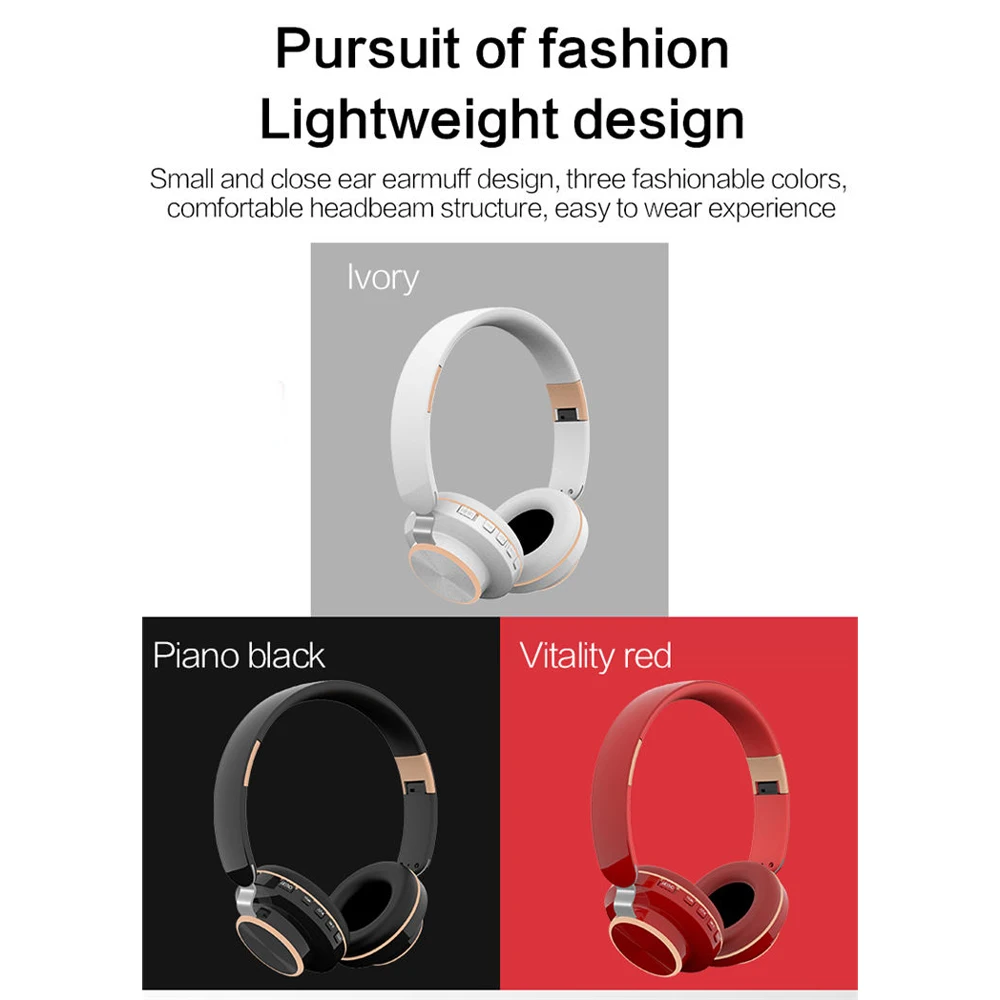 

Wireless Headphones Sport Bluetooth 5.0 Earphone Foldable Wirele Handsfree Headset Ear Buds Head Phone Earbud FOR IOS Android