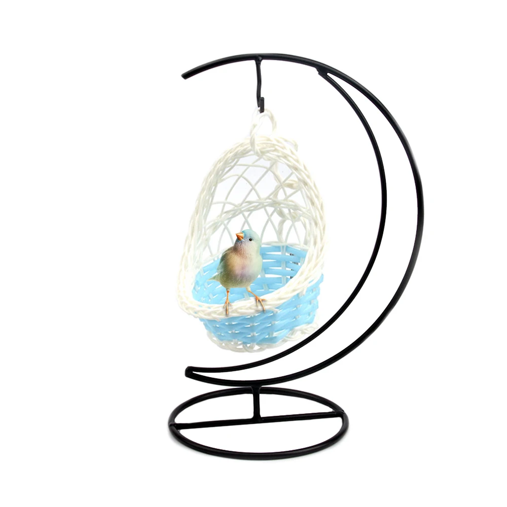 Swing Nest Cages Hanging Bed Hamster Hammock Iron Garden Decorative Parrot Basket Small Pet Cradle Weaving | Дом и сад