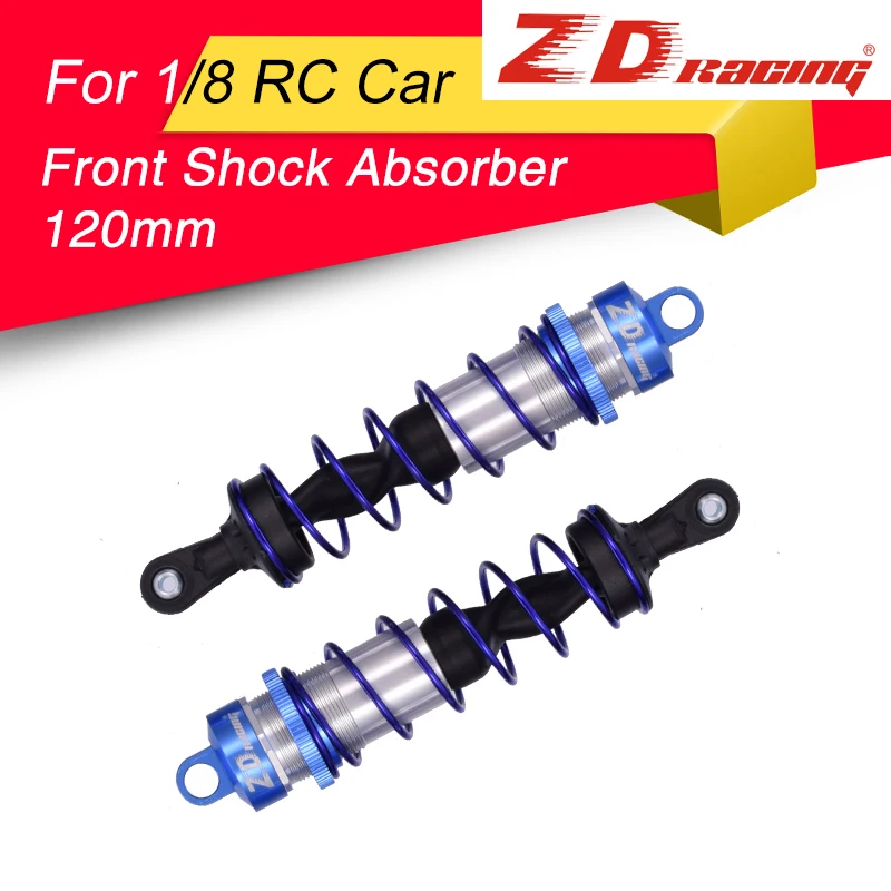 120mm Front Blue 2 шт. ZD демпфер подвеска гонки 120/143 мм передний/задний амортизатор для 1/8 JLB HSP HPI Redcat Hobao RC автомобиль грузовик багги Truggy - Цвет: 120mm Front Blue
