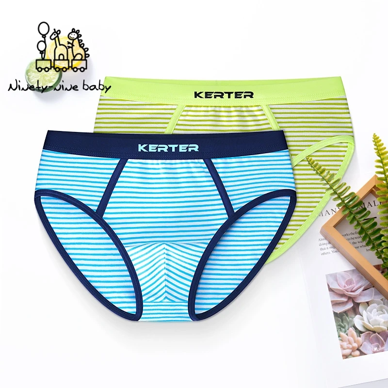 Нижнее белье для мальчиков 2 шт. Мультяшные детские шорты треугольные трусы