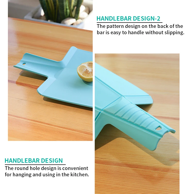 

1PC Foldable Chopping Blocks Food Grade Plastic Vegetable Meat Cutting Board Multi-function Kitchen Accessories 38x21.5x10cm