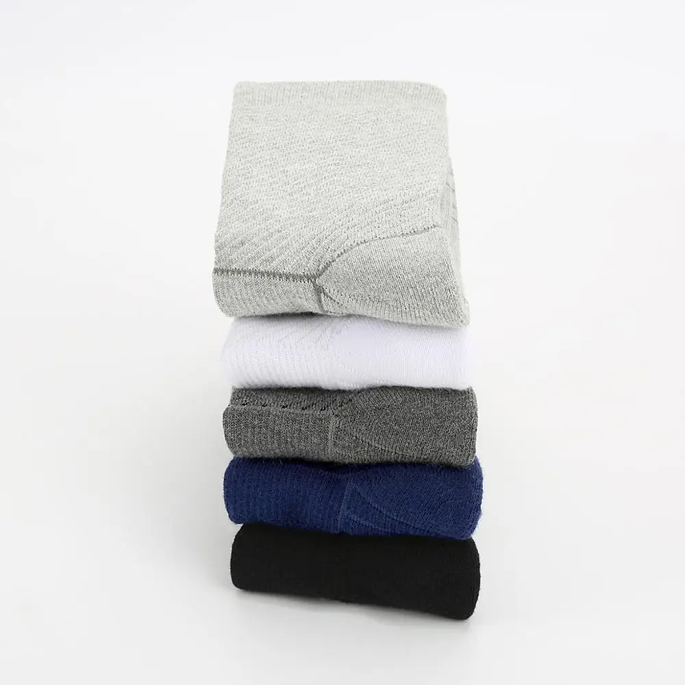 

YUEDGE Brand High Quality Cotton Cushion Crew Workout Training Cycling Sports Socks 5 Pairs 38-46 EU