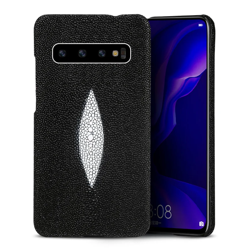 

100% Natural Stingray Leather Case for samsung Galaxy s10 S20 FE S8 S9 Plus a50 a70 A51 A71 2020 A21S A20E Note 20 Ultra 10 9