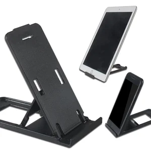 phone holder universal portable mini desk holder plastic black stand foldable tablet holder free global shipping