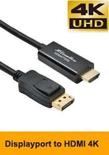 Активный 4K HDMI к Displayport 1,2 конвертер Кабель-адаптер 1,8 м HDMI в DP out
