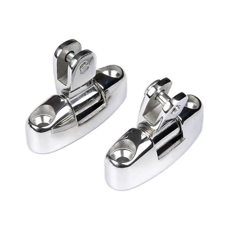 

316 нержавеющая сталь Bimini Top Универсальный палубный шарнир зеркальная полировка для морской яхты оборудование палубный шарнир комплект из 2