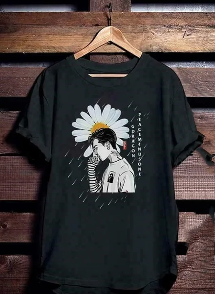 

Daisy G Dragon Peaceminusone Men T-Shirt Cotton Vintage Men Gift Tee