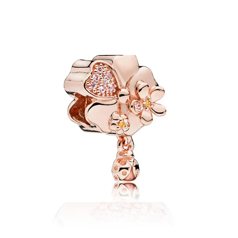 PDB ZZ 05 100% Серебро 925 ювелирные изделия оригинальный 1:1 изысканный романтический