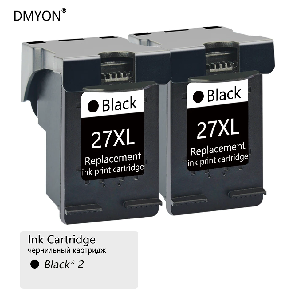 

DMYON Ink Cartridge Compatible for Hp 27 28 DeskJet 1209 1310 1311 1312 1315v 1315xi 1317 1318 2100 2170 3320 3322 3420 Printer
