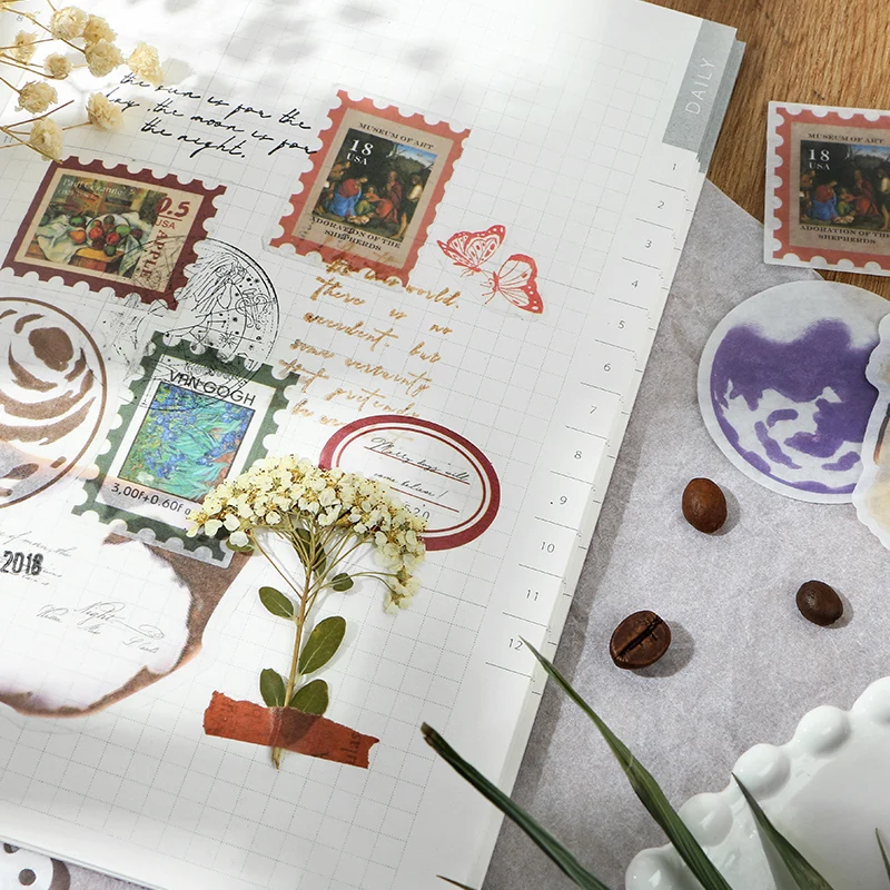 20 шт./лот винтажный буквенный набор с надписью Moon phase декоративные наклейки для