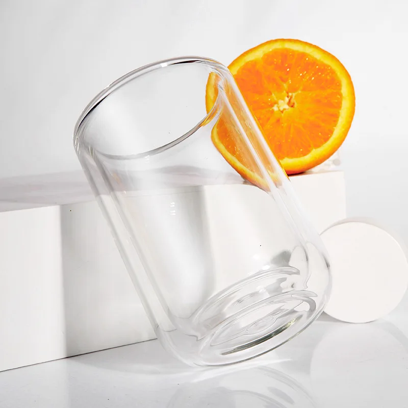 

Double-layer Glass High Borosilicate Insulated Coffee Cup Without Lid Simple Office Milk Cup Office Portable Drinking Utensils