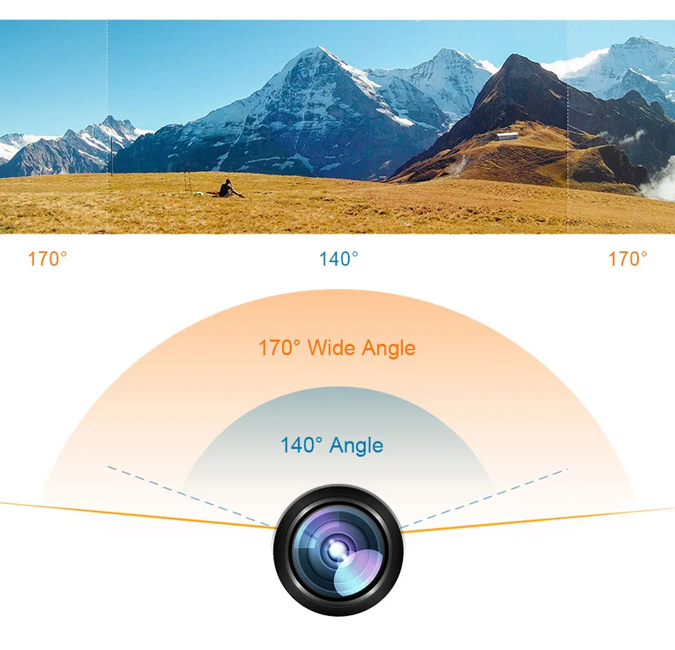 للبيع الأصلي EKEN H6S HD الرياضة عمل الكاميرا 4k 30m مقاوم للماء EIS الذهاب كاميرا رياضية
