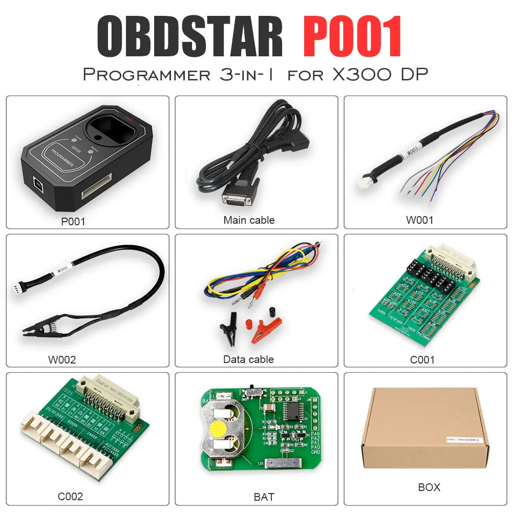 Программатор OBDSTAR P001 3 в 1 работает с X300 DP Master|immo audi|immo vwkey master |