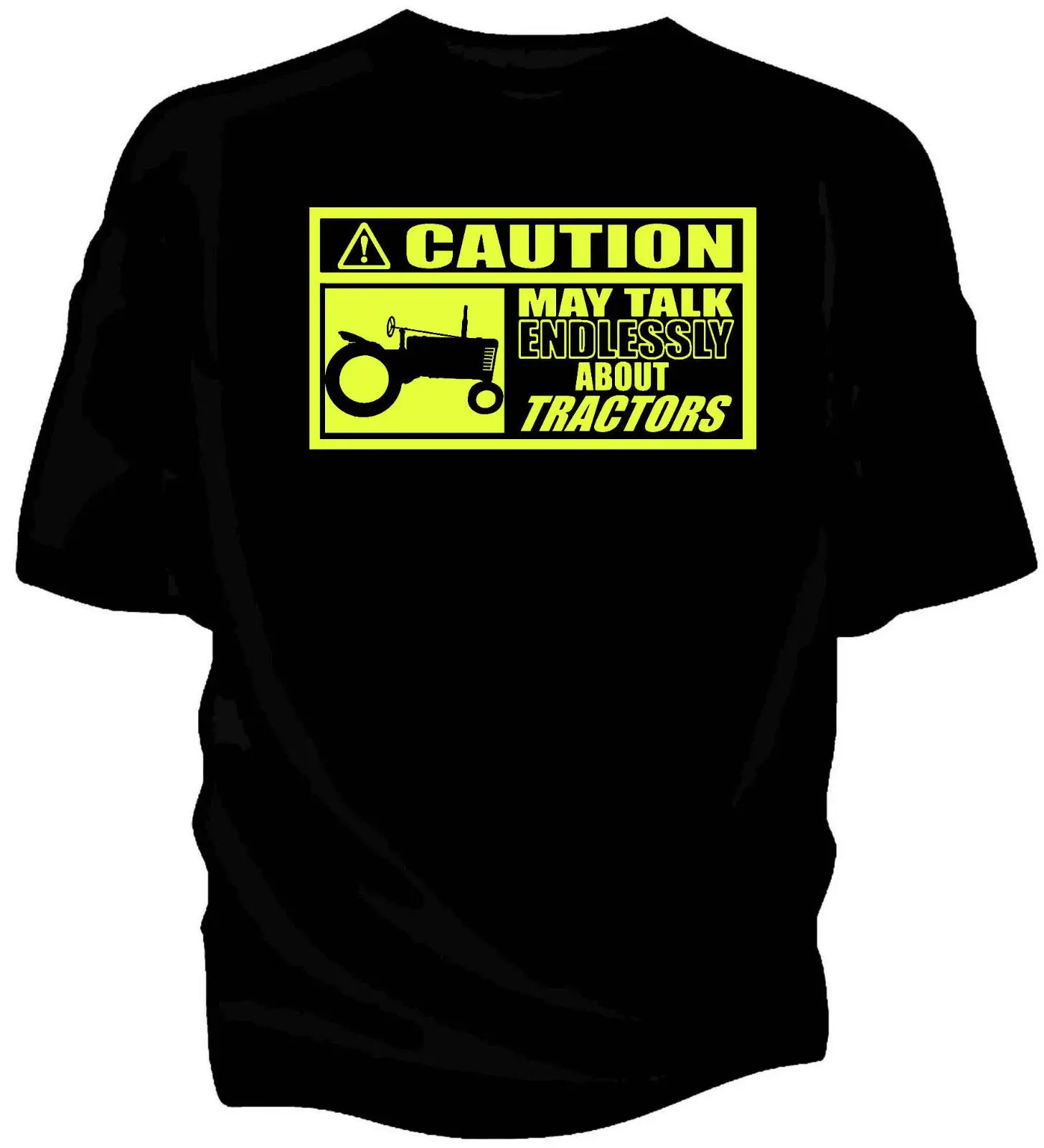 

2019 Summer O Neck Men'S Brand Clothing Cotton 'Caution - May Talk Endlessly about'.........Tractors Cool Tees