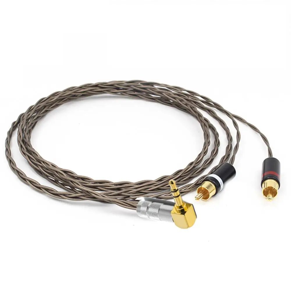 Кабель-Переходник 3 5 мм/2 RCA посеребренный от мм до 2 rca | Электроника