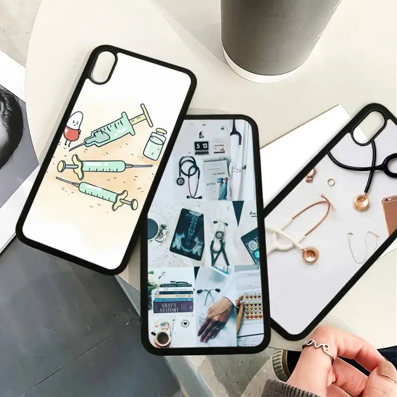 

Nurse Medical Medicine Health Soft TPU Hard PC Mobile Phone Cover For Samsung S9 S10 S20 Plus S21 S30 Ultra S7 S8 S10e Note 9 20