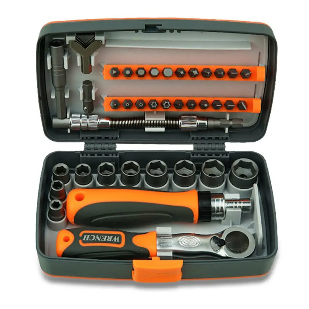 

38-in-one Screwdriver Set Computer Clock Airplane Model Precision Screwdriver Tool Bold Rubberized Handlere Pair DIY Tool