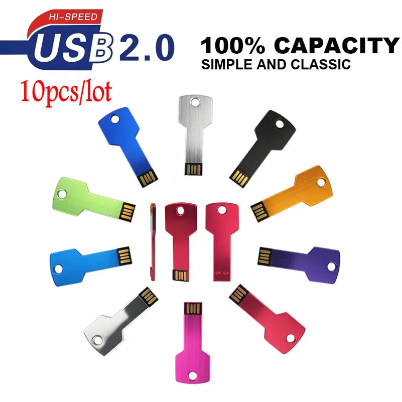 Цена 10 шт./лот бесплатный логотип ключ USB флэш-накопитель пользовательский бренд 64 ГБ 4 ГБ 8 ГБ 16 ГБ 32 ГБ фестиваль подарки карта памяти флешка