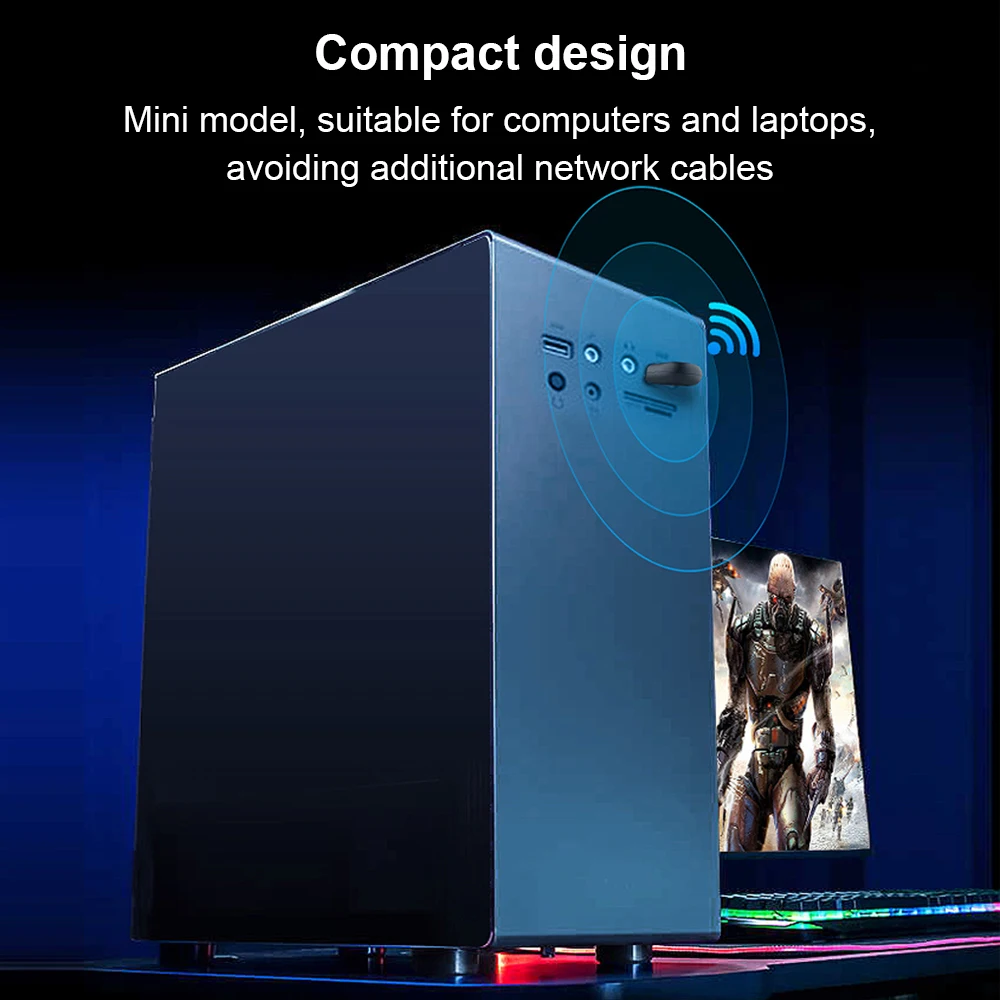 AC600 USB Wifi адаптер 5 ГГц сетевая карта 600 Мбит/с двухдиапазонный 802.11AC беспроводной