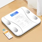Анализатор состава тела с приложением для смартфона, беспроводные смарт-весы с Bluetooth, цифровые весы для ванной комнаты