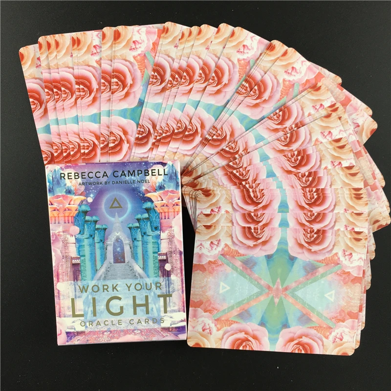 

Work Your Light Oracle Card English Cards Deck Board Game Playing Cards English Tarot Cards Diviantion Fate Family Entertainment