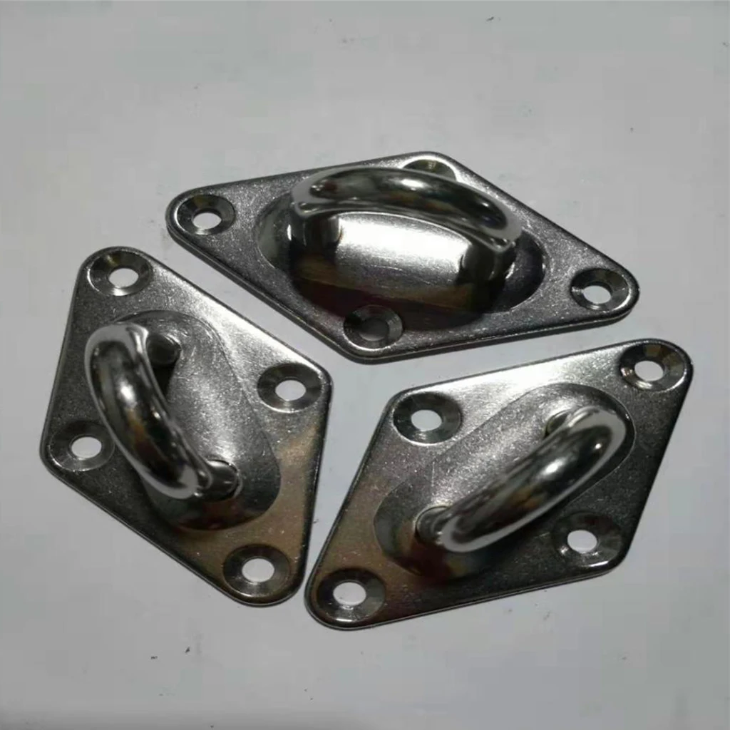 Нержавеющая сталь морской катер пластины с проушиной HEAVY DUTY Diamond Eye Крюк палубе