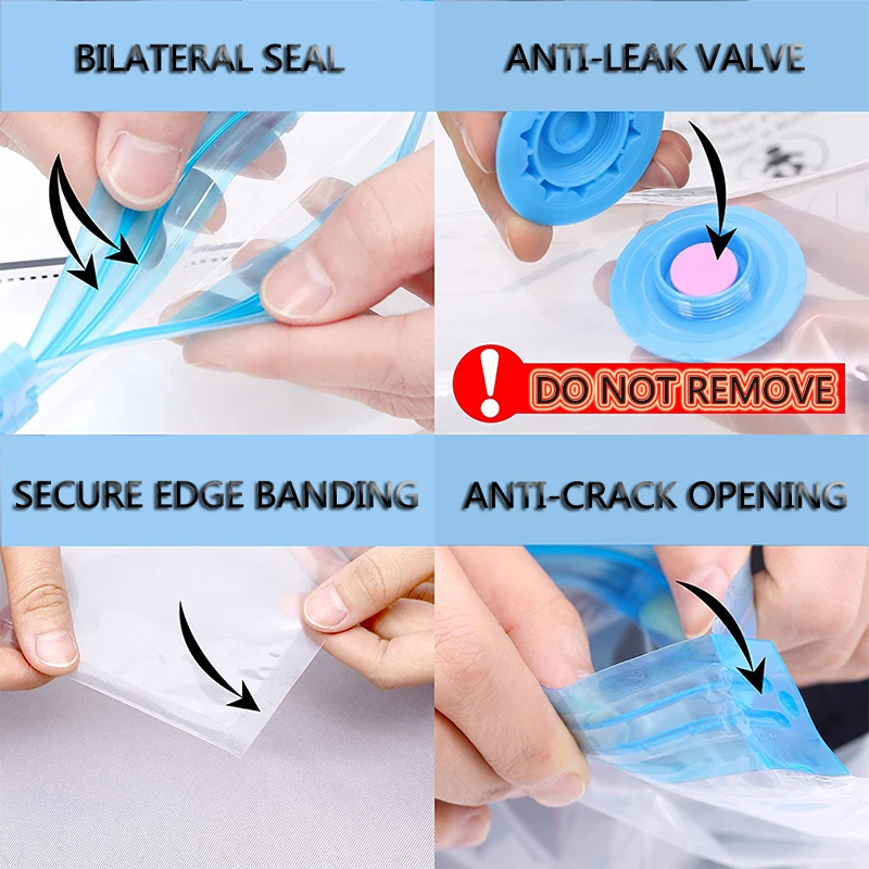 Прозрачный вакуумный компрессионный мешок для откачки уличный дорожный