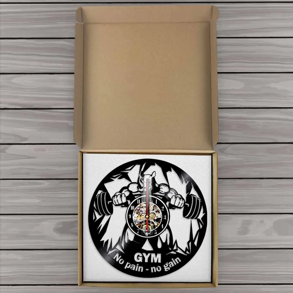 Фитнес-клуб мотивация чудовище бесшумные настенные часы декор для тренажерного