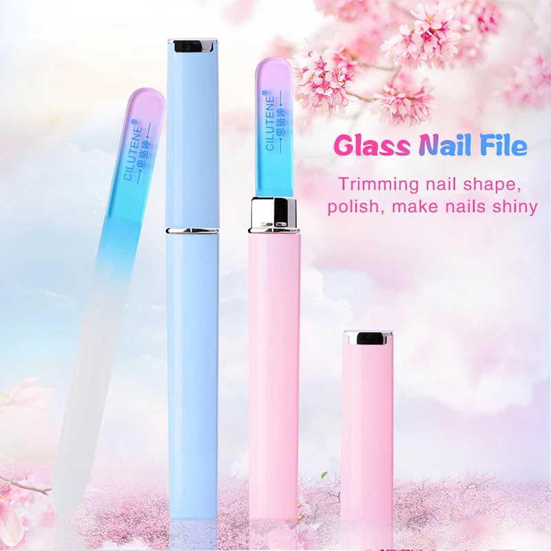 Прочные пилочки для ногтей из хрустального стекла буферы устройство маникюра