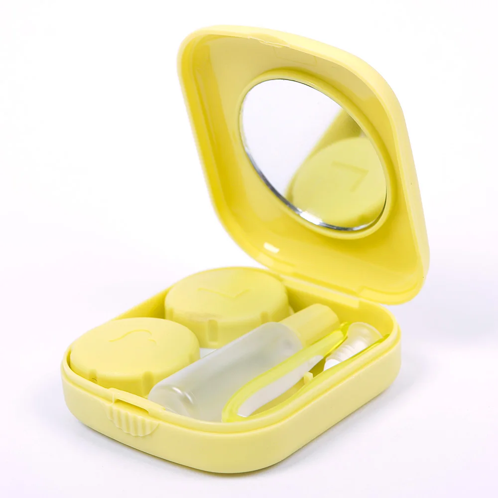 Популярный мини квадратный чехол для контактных линз Дорожный комплект