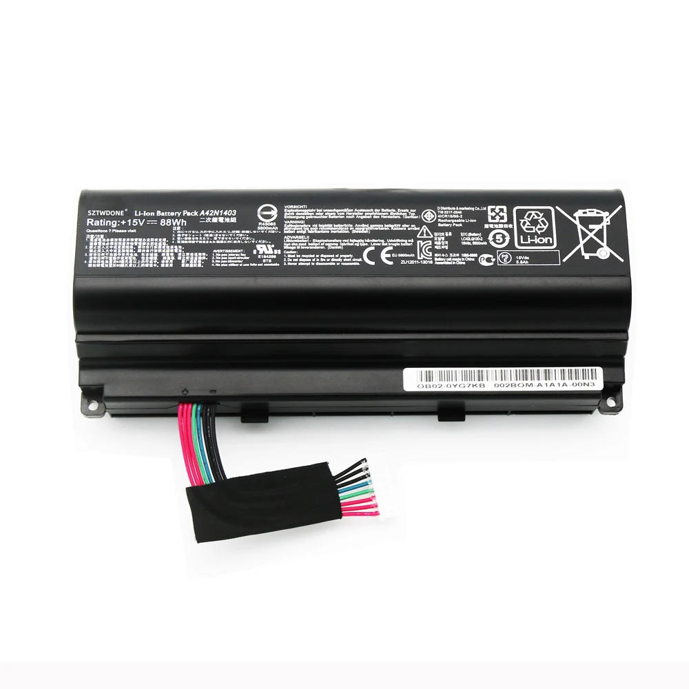 SZTWDONE A42N1403 Аккумулятор для ноутбука ASUS ROG GFX71 GFX71JY GFX71JT G751 G751J G751JT G751JM G751JY A42LM93 A42LM9H 15 в